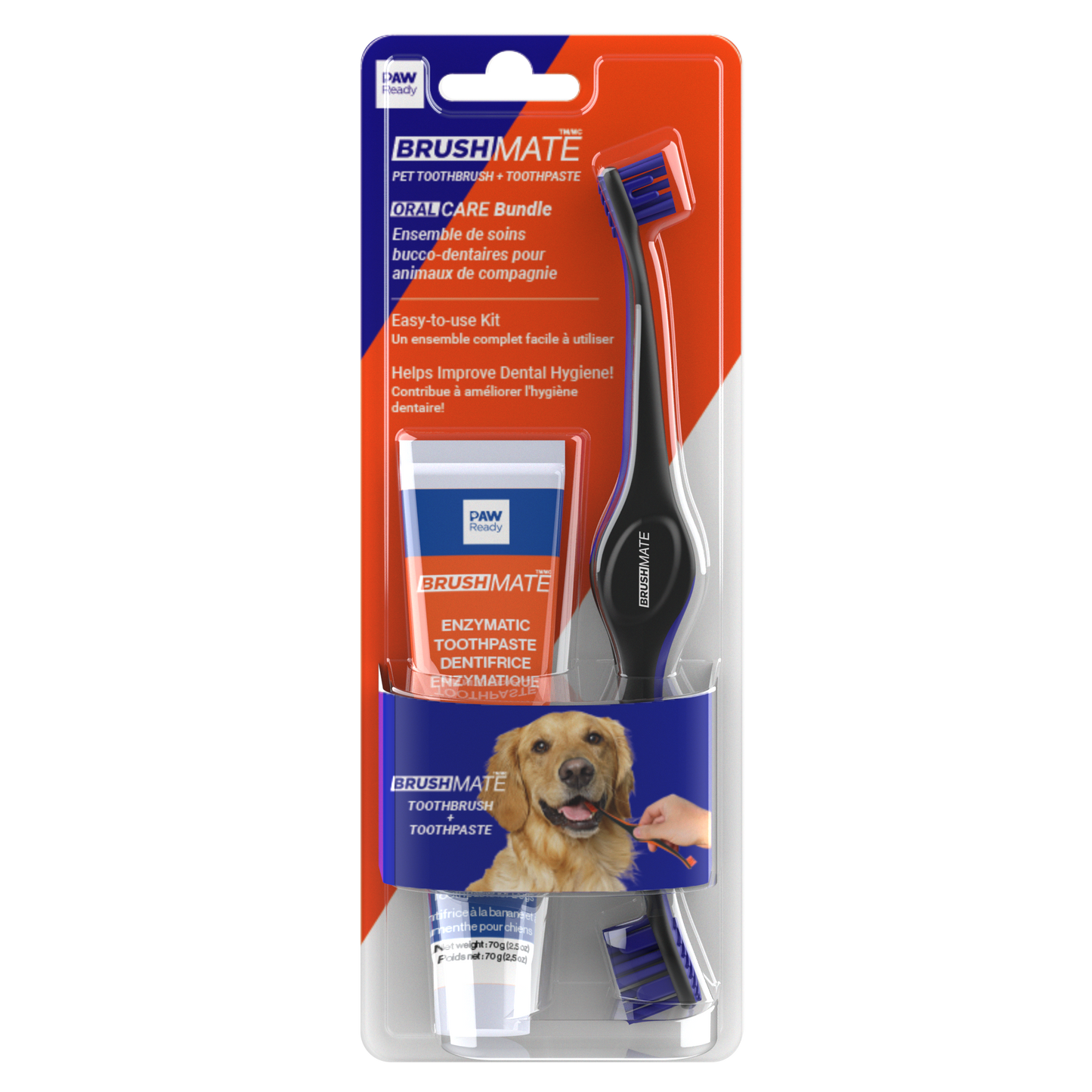 Paw Ready BrushMate Premium Toothbrush and Toothpaste