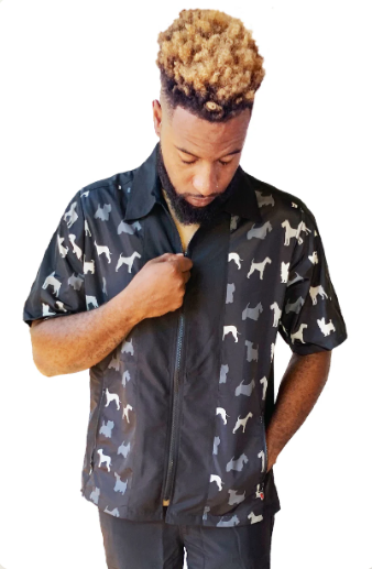 Ladybird Men's Terrier Print Accent Jacket - 420
