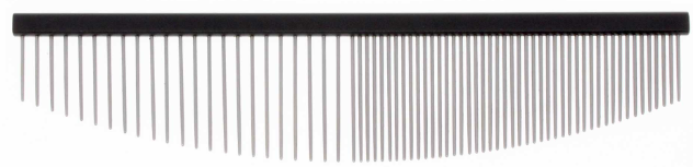 Bucchelli 6.5" HM65 Black 50/50 Half-Moon Comb