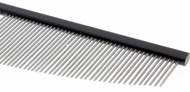 Bucchelli 6.5" HM65 Black 50/50 Half-Moon Comb