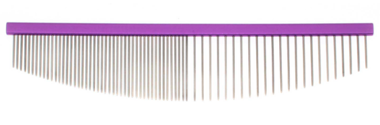 Bucchelli 6.5" HM65 Purple 50/50 Half-Moon Comb