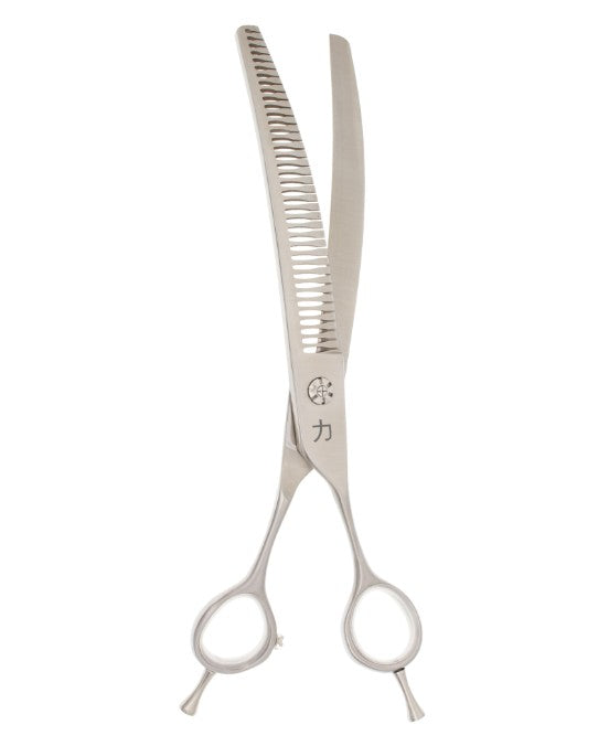 8" BP Anchor 38 Tooth Curved Chunker Texturizing Brush Metal Pet Grooming Shear