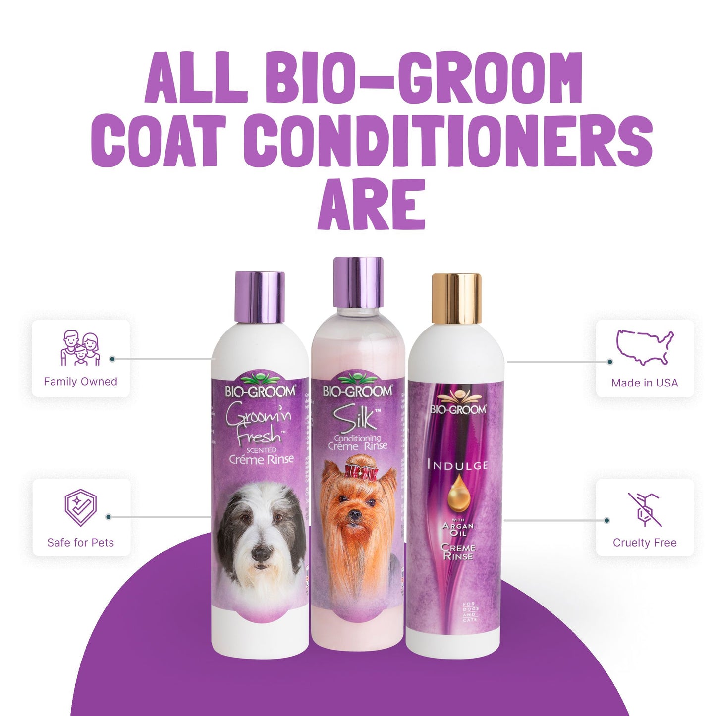 BIO-GROOM Natural Oatmeal Soothing Anti-Itch Creme Rinse Dog Conditioner