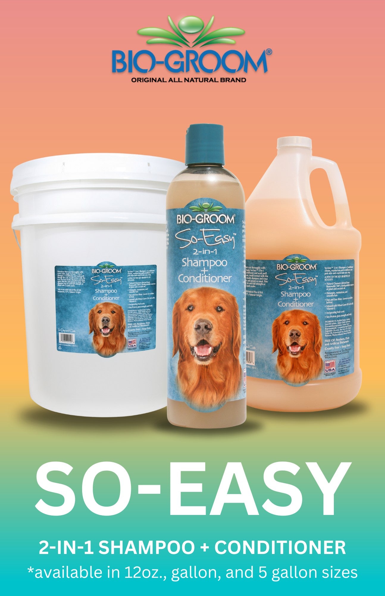 Bio-Groom So-Easy™ 2-in-1 Shampoo + Conditioner