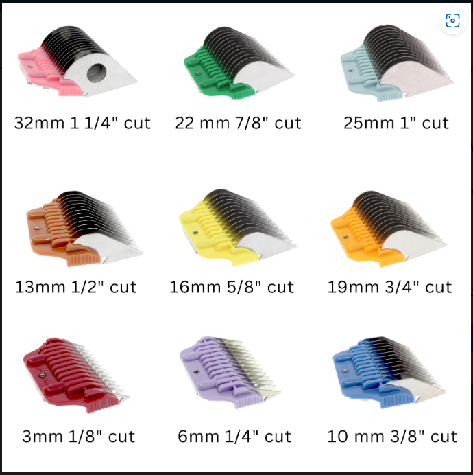 Bucchelli BWCMB 9 Wide Comb Attachment Set