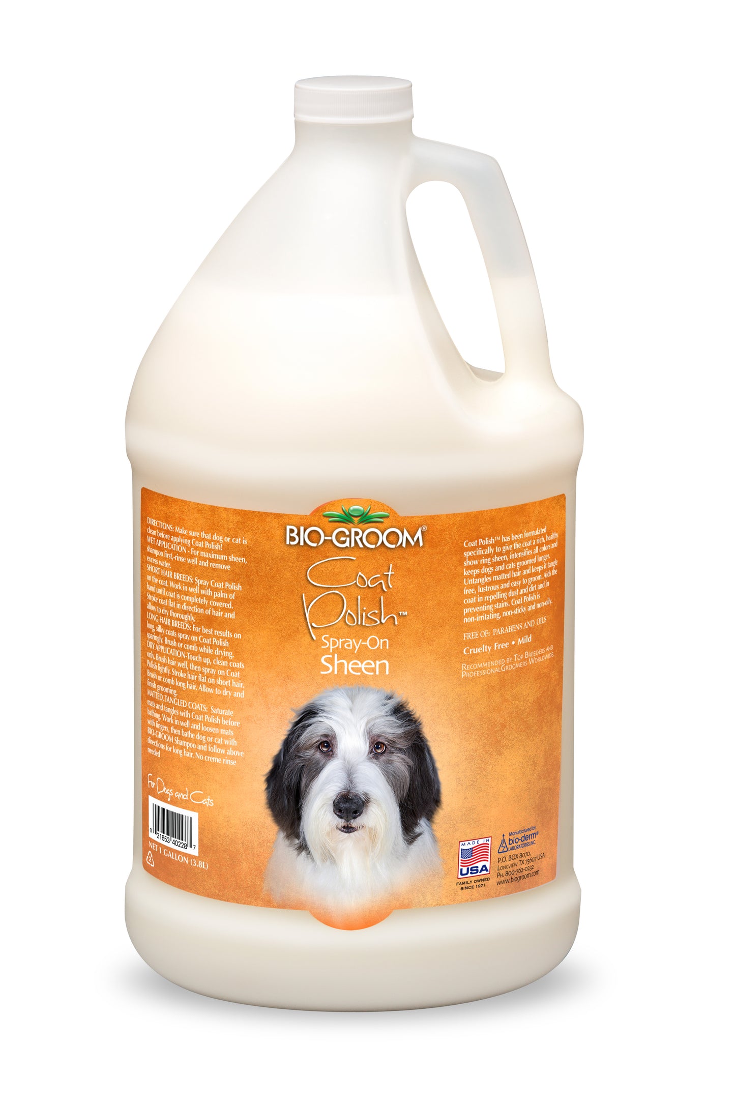 BIO-GROOM Coat Polish Detangler Gallon
