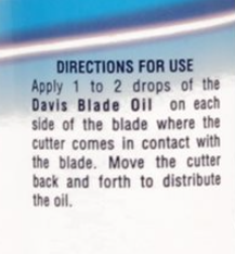 Davis Blade Oil 2oz