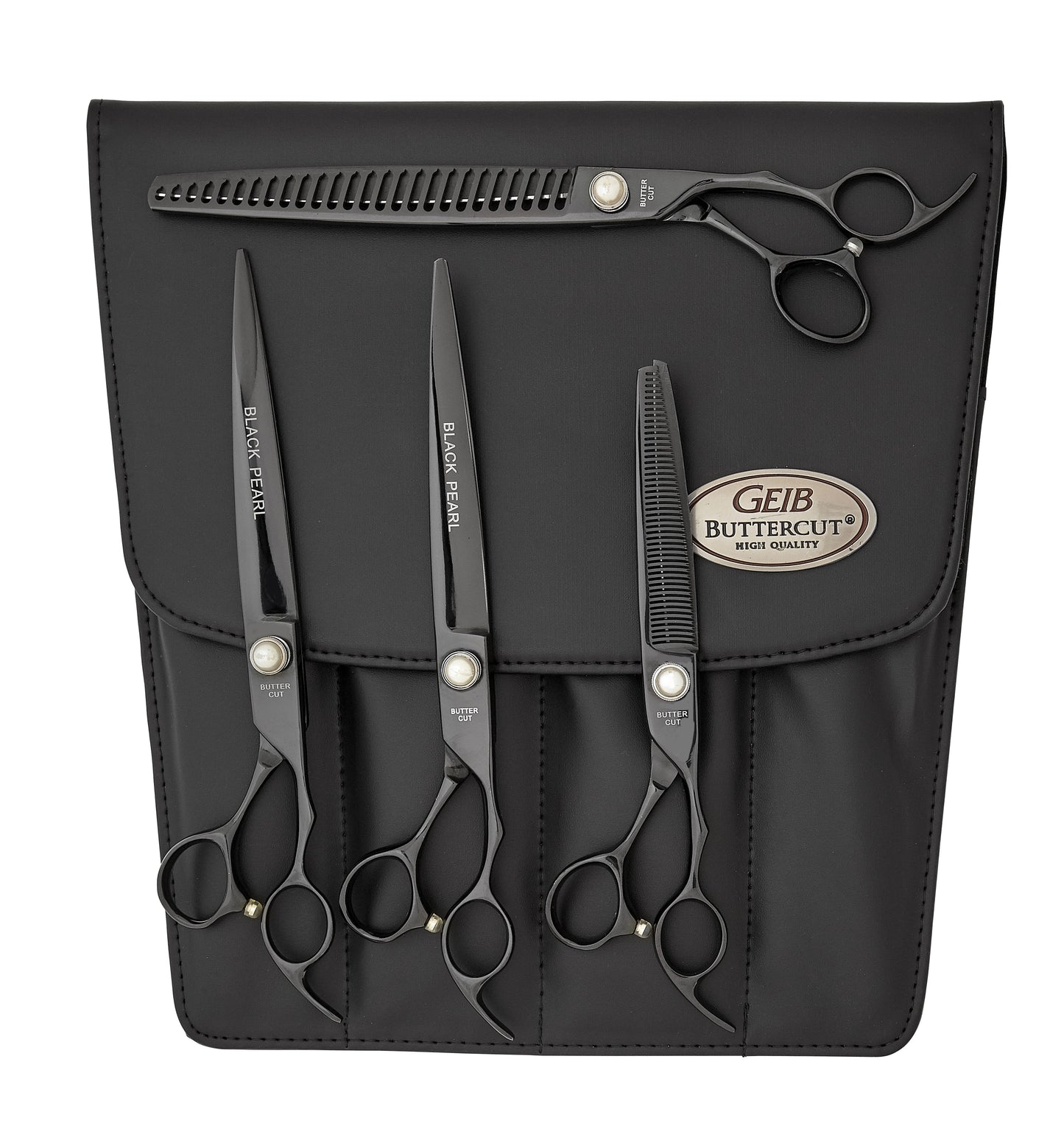 BUTTERCUT Black Pearl Cobalt 4 Piece Kit 10 St, 10 C, 47-Tooth Blender, 26-Tooth Sculpting & Finishing