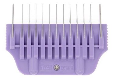 Bucchelli #4 1/4" Purple Wide Comb Attachment 6mm