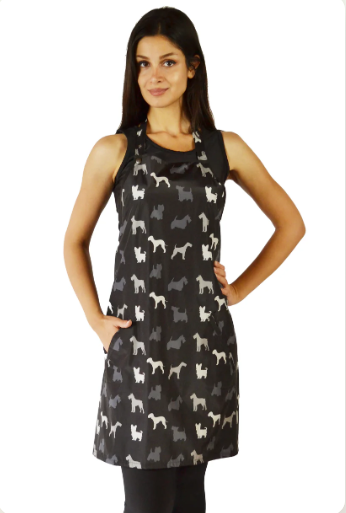 Terrier Breed Print Waterproof Hair Resistant and Bleach Resistant Apron - 613