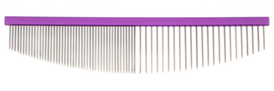 Bucchelli 6.5" HM65 Purple 50/50 Half-Moon Comb