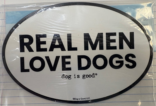 Magnet: Real Men Love Dogs