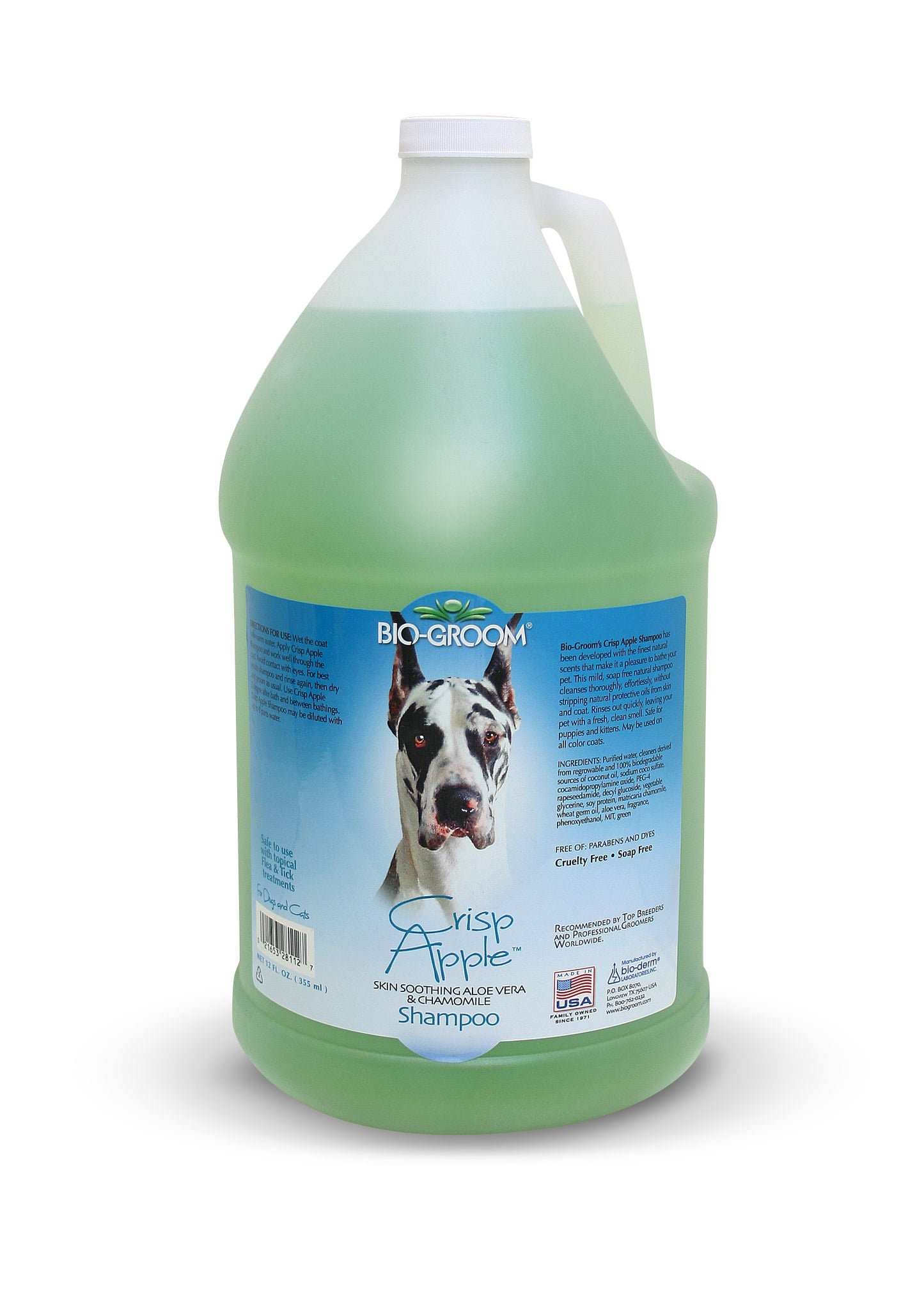 BIO-GROOM Crisp Apple™ Aloe Vera & Chamomile Dog Shampoo