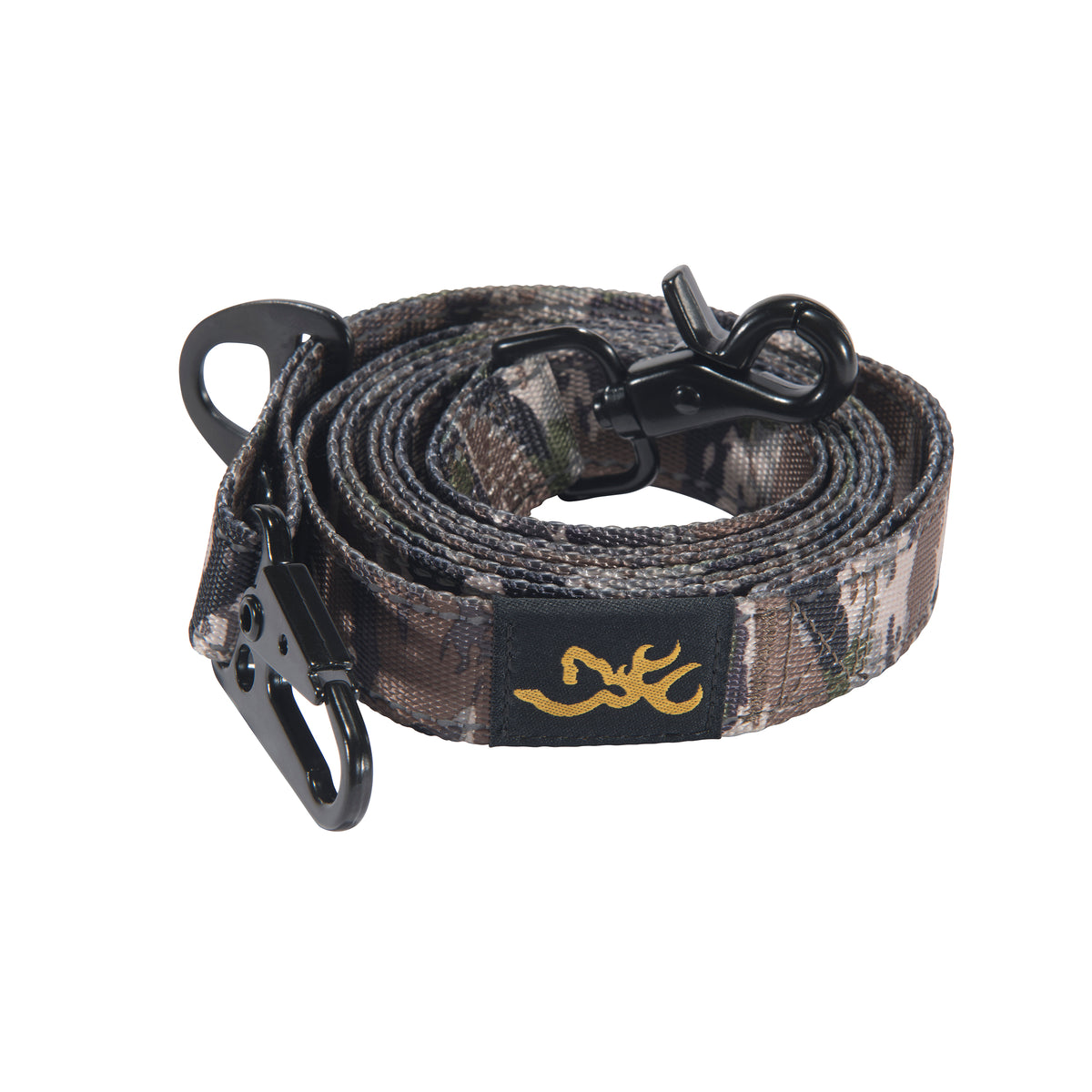 Browning Classic Webbing Camo Leash, 6ft x 1in Ovix Camo
