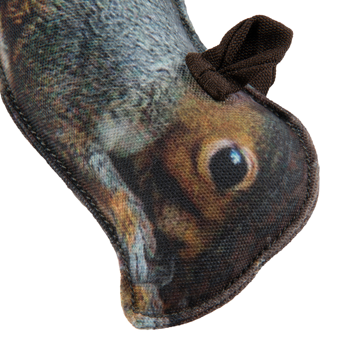 Browning Squirrel Fabric Squeaker Chew Toy Gray