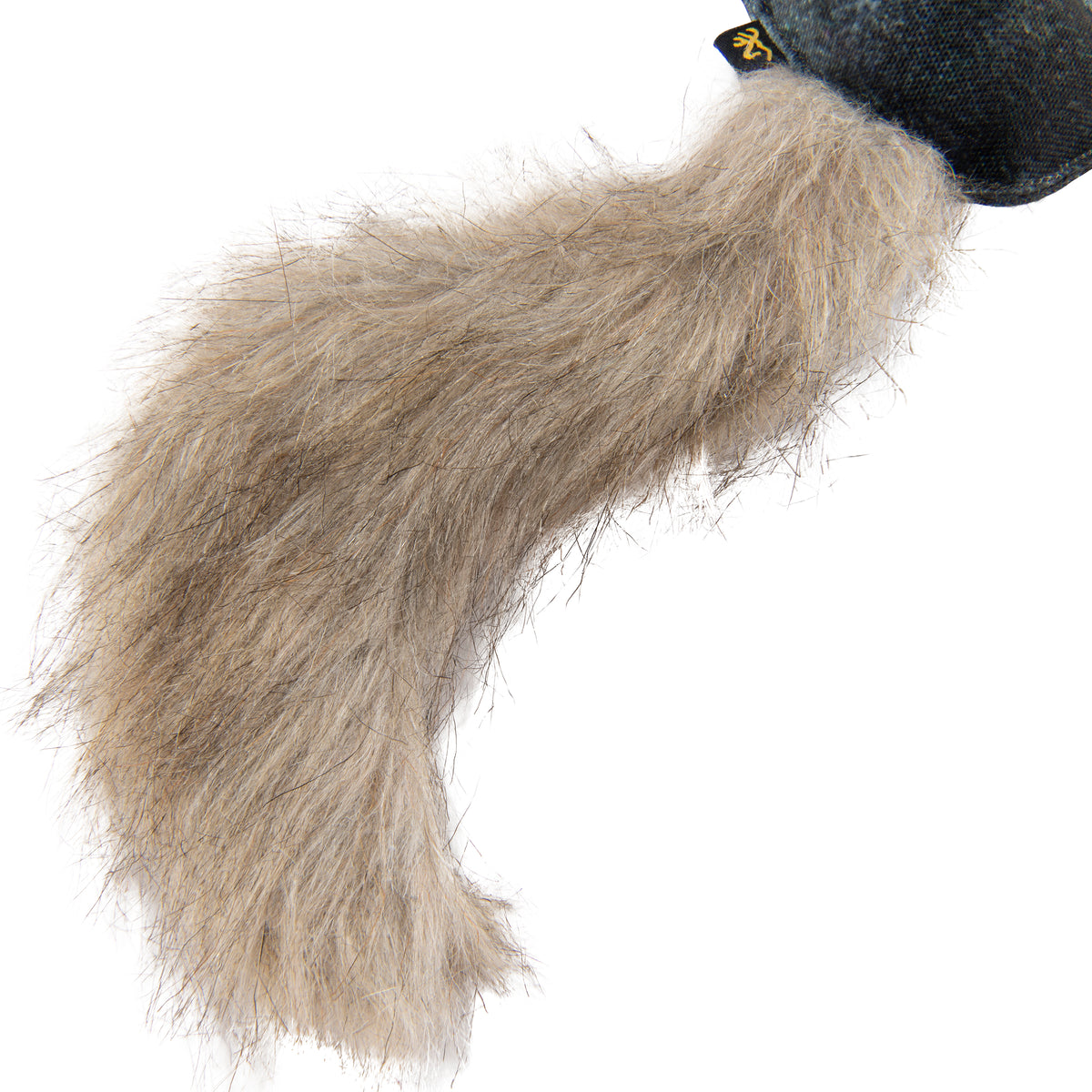 Browning Squirrel Fabric Squeaker Chew Toy Gray